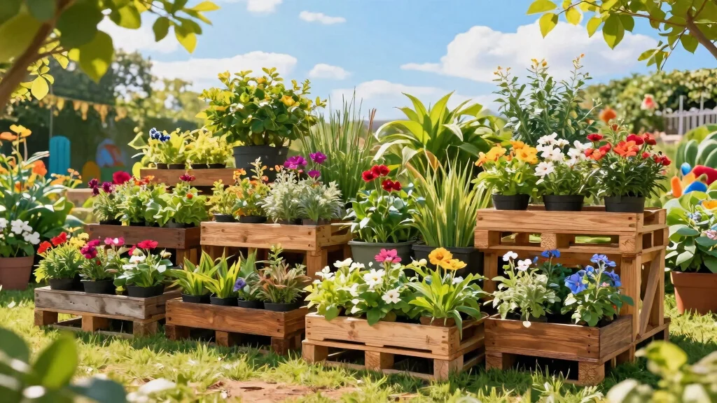 10 Pallet Plant Stand Ideas You Can Build For Free Using Reclaimed Wood
