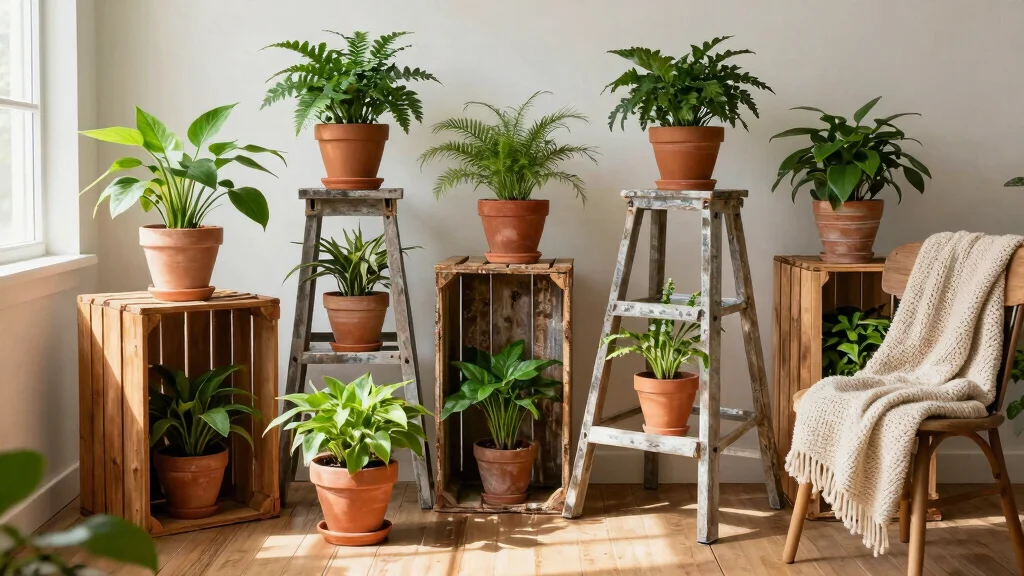 10 Rustic Plant Stand Ideas For A Warm Natural Lived-In Look