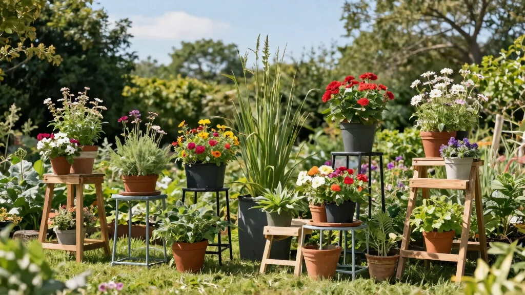 11 Garden Plant Stand Ideas For A Beautiful Organised Outdoor Display