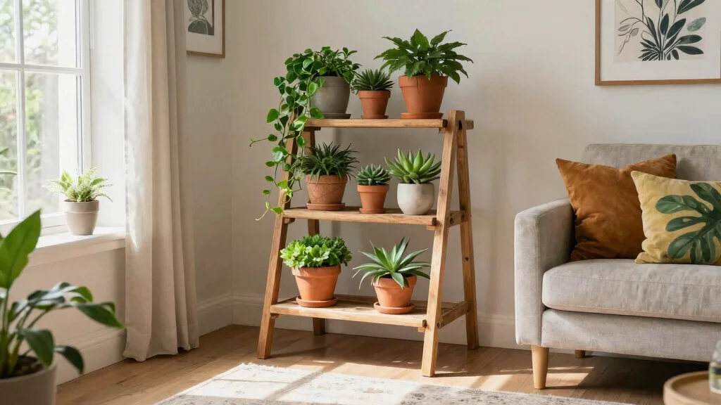 11 Ladder Plant Stand Ideas That Lean Into Style While Holding All Your Favourites