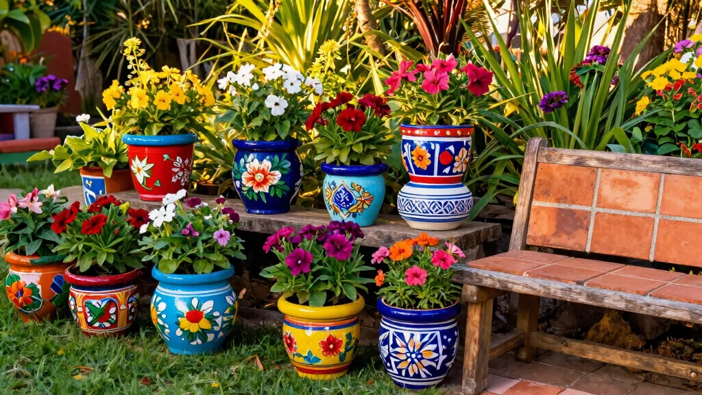 11 Mexican Flower Pot Ideas Full Of Colour Pattern And Handmade Character