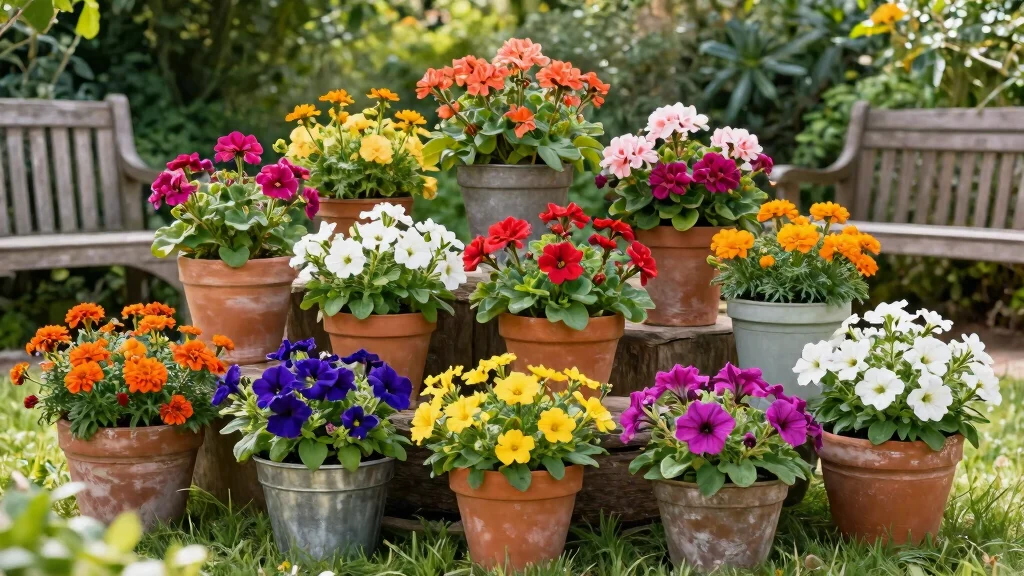 12 Flower Pot In Flower Bed Ideas That Add Height, Colour And Instant Structure