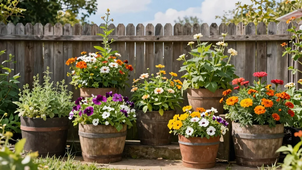 12 Half Barrel Planter Ideas For A Classic Country-Garden Look With Serious Planting Space