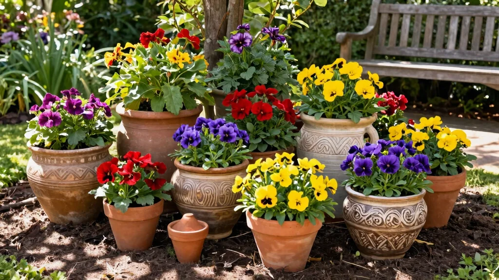 12 Ideas For Using Pots In Flower Bed Landscaping To Add Depth And Instant Colour