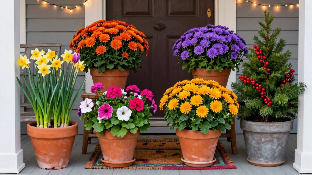 13 Front Porch Flower Pot Ideas For A Welcoming Entrance In Every Season